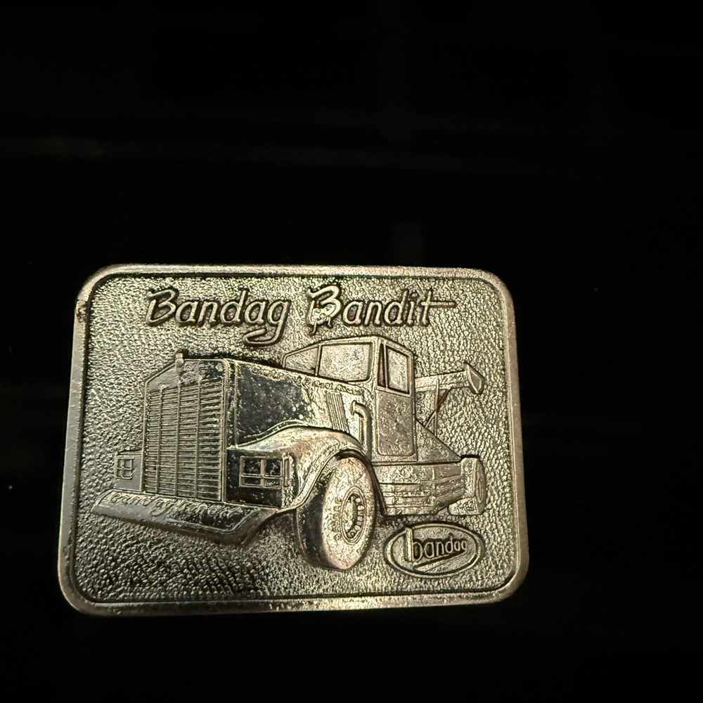 Bandit Silver Truck Belt Buckle